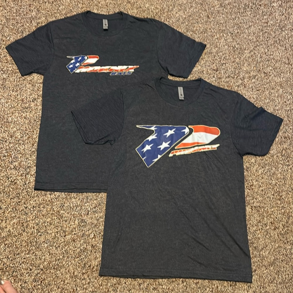 Bundle 2 New Phoenix Bats shirts Flag USA Small Adult